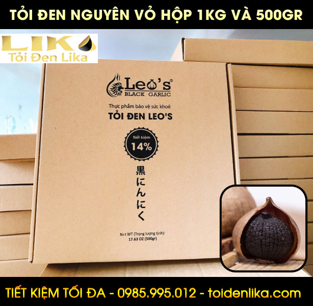 Tỏi đen Leo hộp 1kg 1 Tỏi đen Leo hộp 1kg