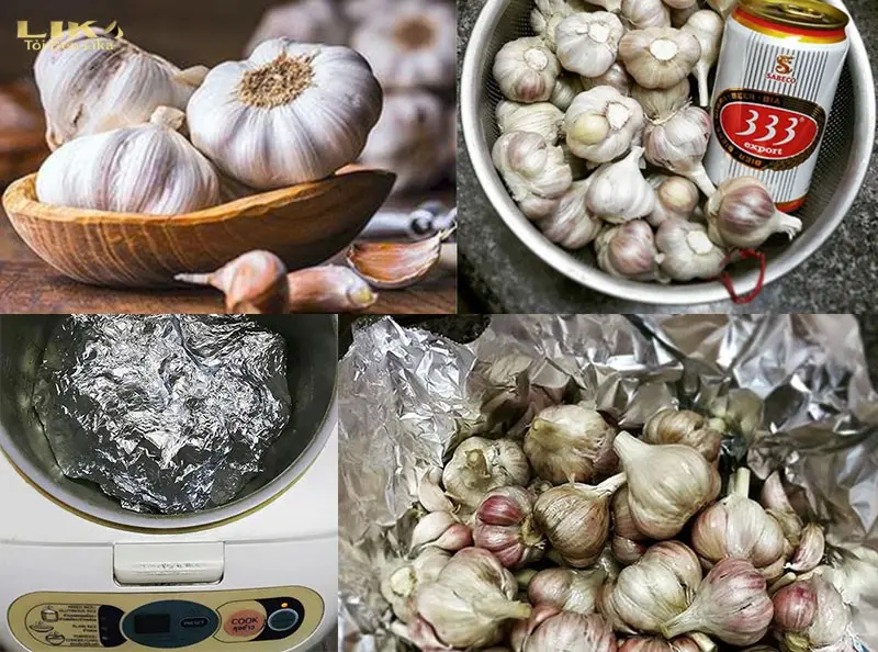 Cách làm tỏi đen bằng bia