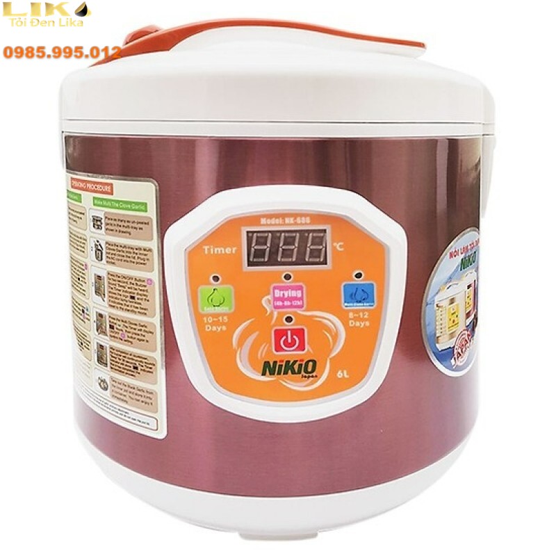 Nồi ủ tỏi đen loại nào tốt hiện nay 3 Cận cảnh nồi ủ tỏi đen Nikio NK-686