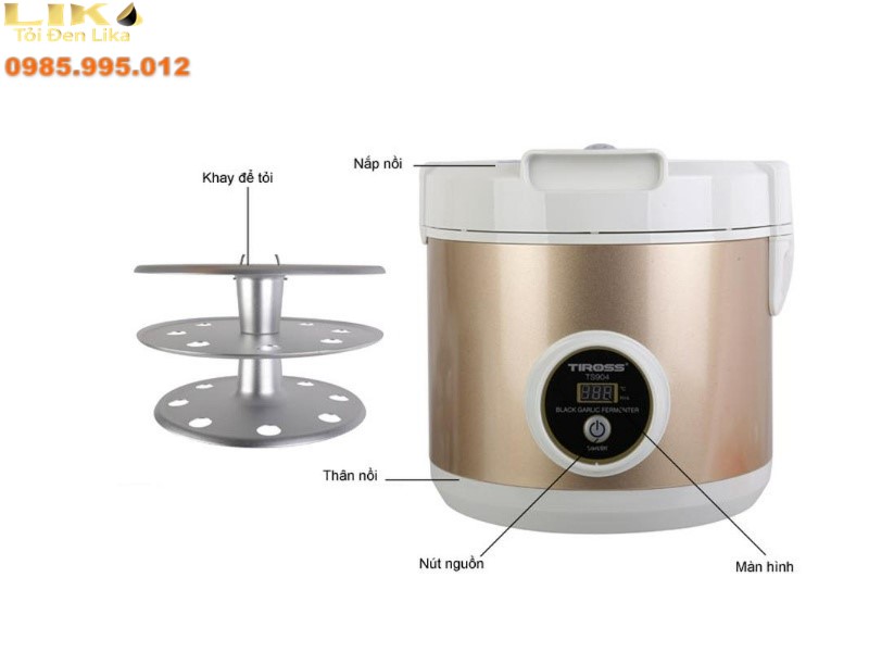 Nồi ủ tỏi đen loại nào tốt hiện nay 5 Nồi ủ tỏi đen Tiross TS904 hiện đại, giá rẻ